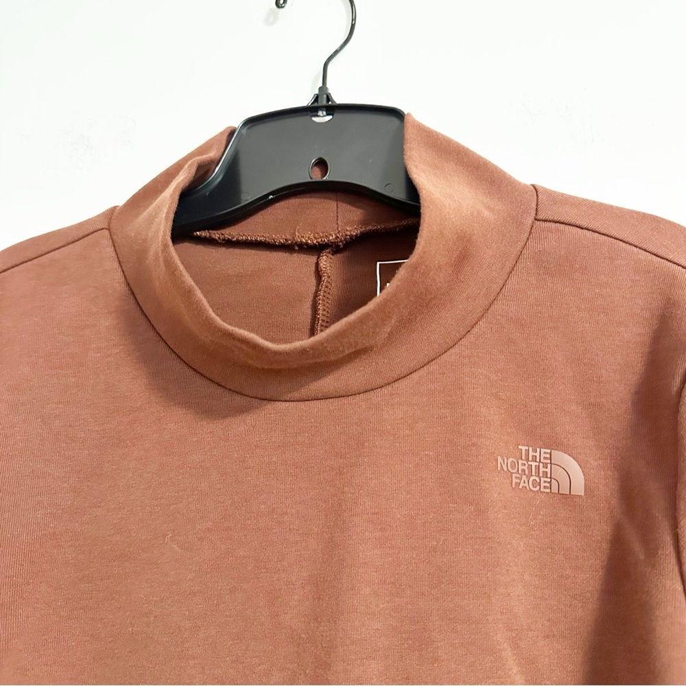 The North Face Rust Brown Mock Neck Long Sleeve Top - Women's Medium - Picture 3 of 8